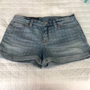 J crew denim Polk a dot shorts